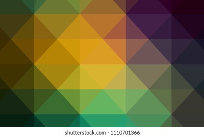 Light Blue, Green vector shining triangular cover. A sample with polygonal shapes. Brand new style for your business design.