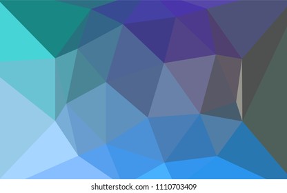 Light Blue, Green vector shining triangular layout. Colorful abstract illustration with triangles. Completely new template for your banner.