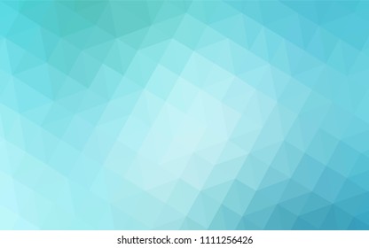 Light Blue, Green vector shining triangular cover. Modern abstract illustration with triangles. Template for cell phone's backgrounds.