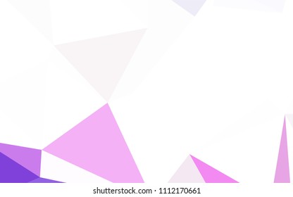 Light Blue, Green vector shining triangular cover. Geometric illustration in Origami style with gradient.  A completely new design for your leaflet.