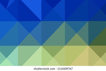 Light Blue, Green vector shining triangular layout. Polygonal abstract illustration with gradient. Brand-new design for your business.