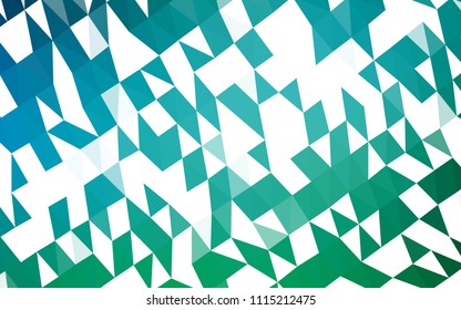 Light Blue, Green vector shining hexagonal template. Brand new colored illustration in blurry style with gradient. The completely new template can be used for your brand book.
