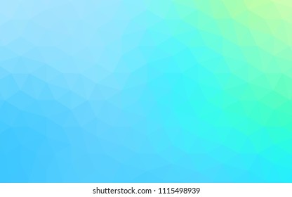 Light Blue, Green vector shining triangular layout. A completely new color illustration in a polygonal style. Triangular pattern for your design.