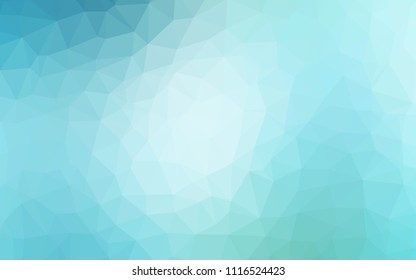 Light Blue, Green vector shining triangular backdrop. Glitter abstract illustration with an elegant triangles. Textured pattern for your backgrounds.