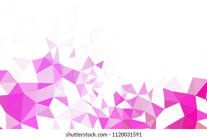 Light Blue, Green vector shining triangular layout. A sample with polygonal shapes. Completely new template for your banner.