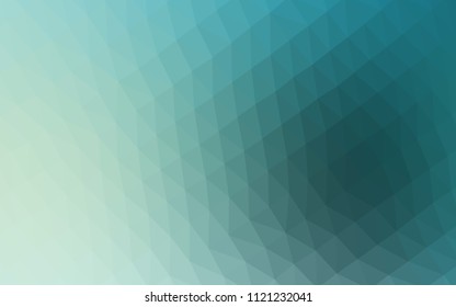 Light Blue, Green vector shining triangular background. A completely new color illustration in a vague style. A completely new design for your business.