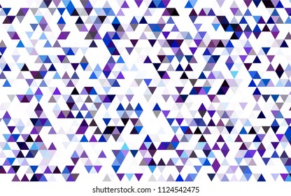 Light Blue, Green vector shining triangular pattern. Brand-new colored illustration in blurry style with gradient. The elegant pattern can be used as part of a brand book.