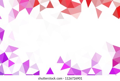 Light Blue, Green vector shining triangular backdrop. Glitter abstract illustration with an elegant triangles. A completely new design for your leaflet.