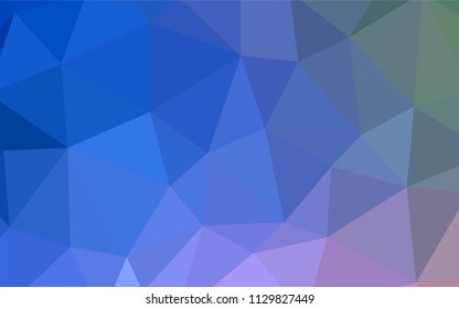 Light Blue, Green vector shining triangular backdrop. A sample with polygonal shapes. A completely new design for your leaflet.