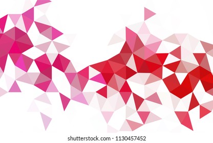 Light Blue, Green vector shining triangular cover. Geometric illustration in Origami style with gradient.  Completely new template for your banner.