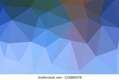 Light Blue, Green vector shining triangular layout. A completely new color illustration in a  polygonal style. A completely new design for your business.
