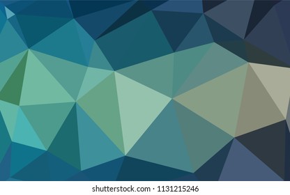 Light Blue, Green vector shining triangular cover. Colorful illustration in abstract style with triangles. Brand new design for your business.