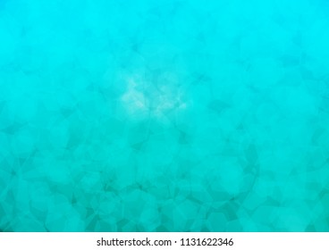 Light Blue, Green vector shining hexagonal pattern. hexagonal geometric sample with gradient.  The best hexagonal design for your business.