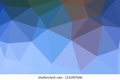 Light Blue, Green vector shining triangular backdrop. Glitter abstract illustration with an elegant triangles. Pattern for a brand book's backdrop.