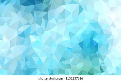 Light Blue, Green vector shining triangular layout. Modern abstract illustration with triangles. Polygonal design for your web site.