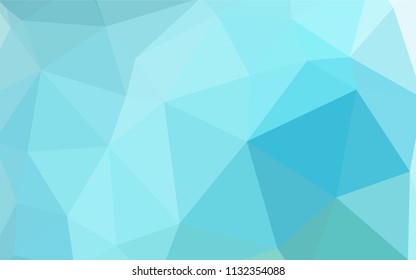 Light Blue, Green vector shining triangular cover. Shining colorful illustration with triangles. Polygonal design for your web site.