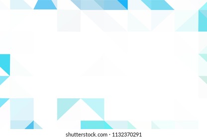 Light Blue, Green vector shining triangular layout. Modern abstract illustration with triangles. Pattern for a brand book's backdrop.