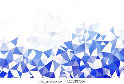Light Blue, Green vector shining triangular layout. Shining polygonal illustration, which consist of triangles. Best triangular design for your business.