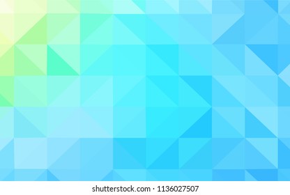 Light Blue, Green vector shining triangular layout. Colorful illustration in abstract style with triangles. Best triangular design for your business.