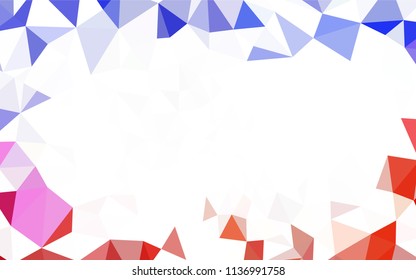 Light Blue, Green vector shining triangular cover. Creative illustration in halftone style with triangles. New template for your brand book.