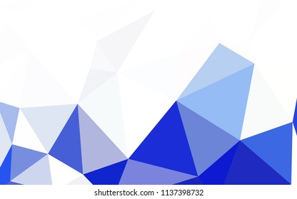Light Blue, Green vector shining triangular cover. Geometric illustration in Origami style with gradient.  Polygonal design for your web site.