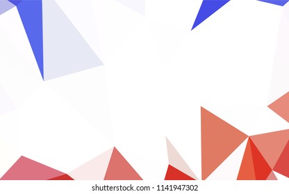 Light Blue, Green vector shining triangular layout. Geometric illustration in Origami style with gradient.  Triangular pattern for your design.