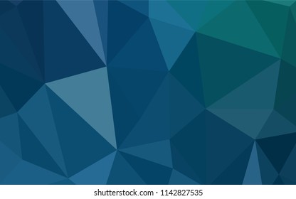 Light Blue, Green vector shining triangular layout. Colorful illustration in polygonal style with gradient. New template for your brand book.