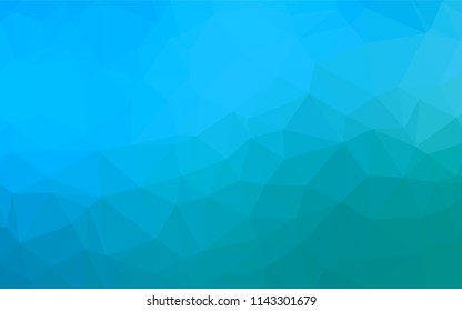 Light Blue, Green vector shining hexagonal pattern. Shining colored illustration in a Brand new style. The elegant pattern can be used as part of a brand book.