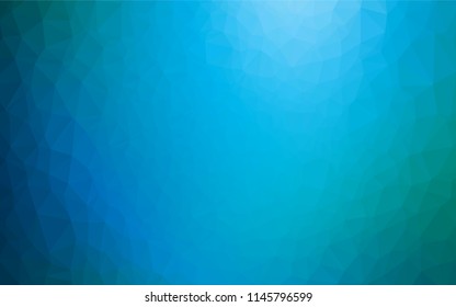 Light Blue, Green vector shining hexagonal pattern. Shining colored illustration in a Brand new style. A new texture for your design.