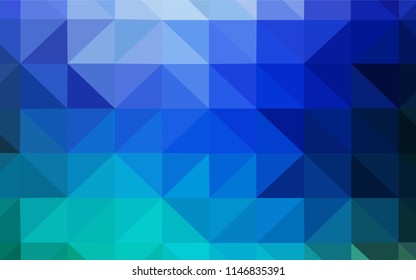 Light Blue, Green vector shining triangular layout. Colorful illustration in polygonal style with gradient. New template for your brand book.