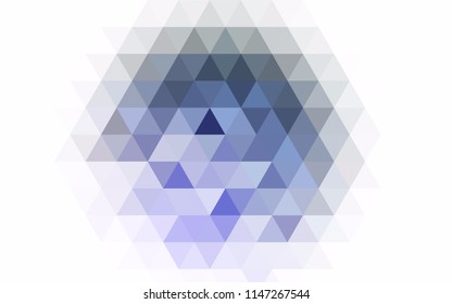 Light Blue, Green vector shining triangular background. Geometric illustration in Origami style with gradient.  The textured pattern can be used for background.