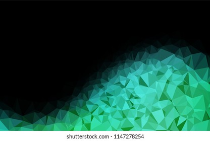 Light Blue, Green vector shining hexagonal background. A completely new color illustration in a vague style. A completely new template for your business design.