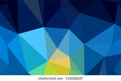 Light Blue, Green vector shining triangular layout. A completely new color illustration in a polygonal style. Polygonal design for your web site.