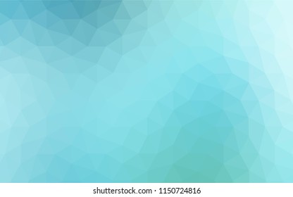 Light Blue, Green vector shining triangular cover. A completely new color illustration in a polygonal style. Completely new template for your banner.