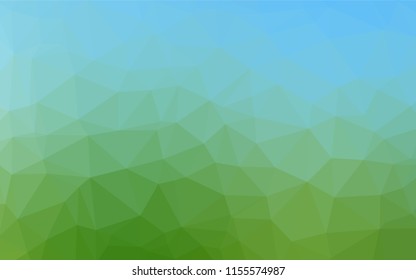 Light Blue, Green vector shining hexagonal template. Glitter abstract illustration with an elegant design. The elegant pattern can be used as part of a brand book.