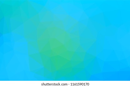 Light Blue, Green vector shining hexagonal background. A completely new color illustration in a vague style. The textured pattern can be used for background.