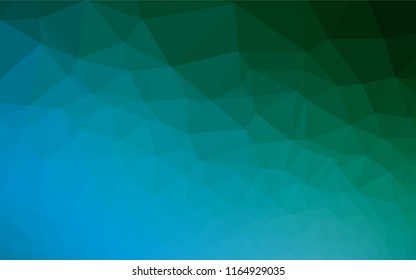 Light Blue, Green vector shining hexagonal pattern. Shining colored illustration in a Brand new style. Brand new design for your business.