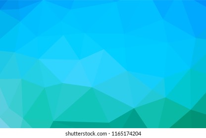 Light Blue, Green vector shining hexagonal template. Shining colored illustration in a Brand new style. The best triangular design for your business.