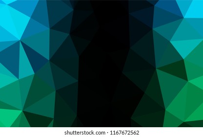 Light Blue, Green vector shining hexagonal template. Colorful abstract illustration with gradient. A completely new template for your business design.