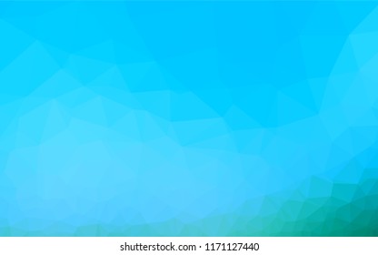 Light Blue, Green vector shining hexagonal background. An elegant bright illustration with gradient. The template can be used as a background for cell phones.