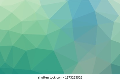 Light Blue, Green vector shining hexagonal pattern. A sample with polygonal shapes. The best triangular design for your business.