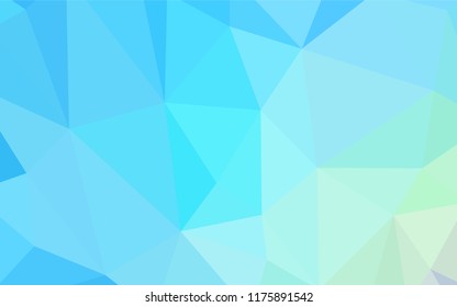 Light Blue, Green vector shining triangular layout. Shining colorful illustration with triangles. Brand new design for your business.