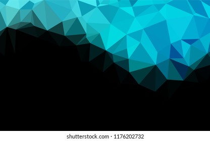 Light Blue, Green vector shining hexagonal background. Colorful illustration in abstract style with gradient. The completely new template can be used for your brand book.