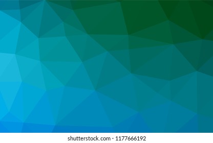 Light Blue, Green vector shining hexagonal background. Colorful illustration in abstract style with gradient. Brand new design for your business.