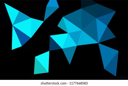 Light Blue, Green vector shining hexagonal pattern. Colorful abstract illustration with gradient. A new texture for your design.