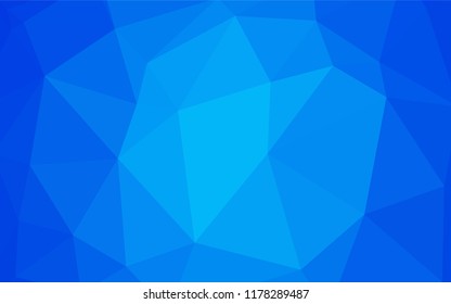 Light Blue, Green vector shining triangular backdrop. Shining colorful illustration with triangles. Best triangular design for your business.