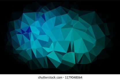 Light Blue, Green vector shining hexagonal background. Colorful abstract illustration with gradient. A new texture for your design.