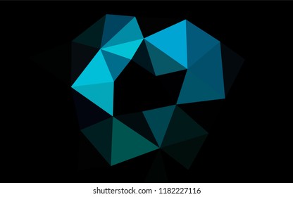 Light Blue, Green vector shining hexagonal pattern. Shining colored illustration in a Brand new style. The textured pattern can be used for background.