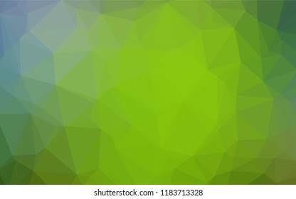 Light Blue, Green vector shining hexagonal template. Brand new colored illustration in blurry style with gradient. A new texture for your design.