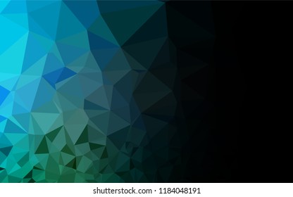 Light Blue, Green vector shining hexagonal pattern. A sample with polygonal shapes. A completely new template for your business design.